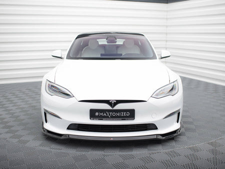 Front Splitter V.2 Tesla Model S Plaid Mk1 Facelift