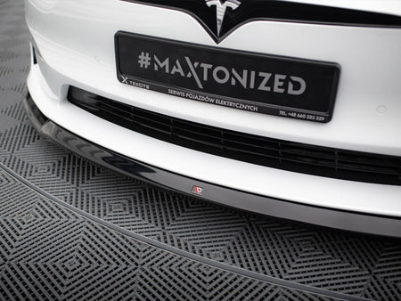 Maxton Design Front Splitter V.2 Tesla Model S Plaid Mk1 Facelift - TE-MODELS-1F2-PL-FD2G - Image 4