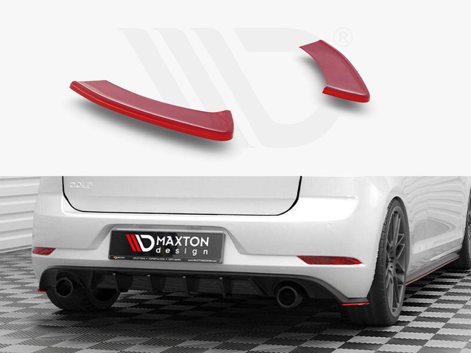 MAXTON DESIGN Rear Side Splitters V.2 Volkswagen Golf GTI Mk7 Facelift