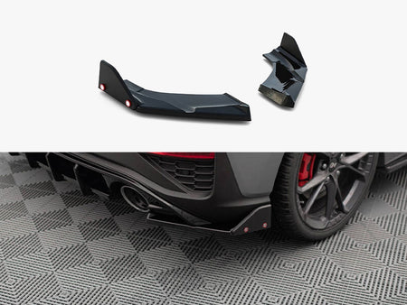 Maxton Design Rear Side Splitters V.4 + Flaps Hyundai I30 N Hatchback Mk3 Facelift - HY-I30-3F-N-RSD4G+RSF1B - Image 1