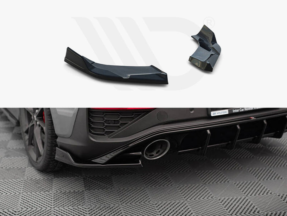 MAXTON DESIGN Rear Side Splitters V.6 Hyundai I30 N Hatchback Mk3 Facelift