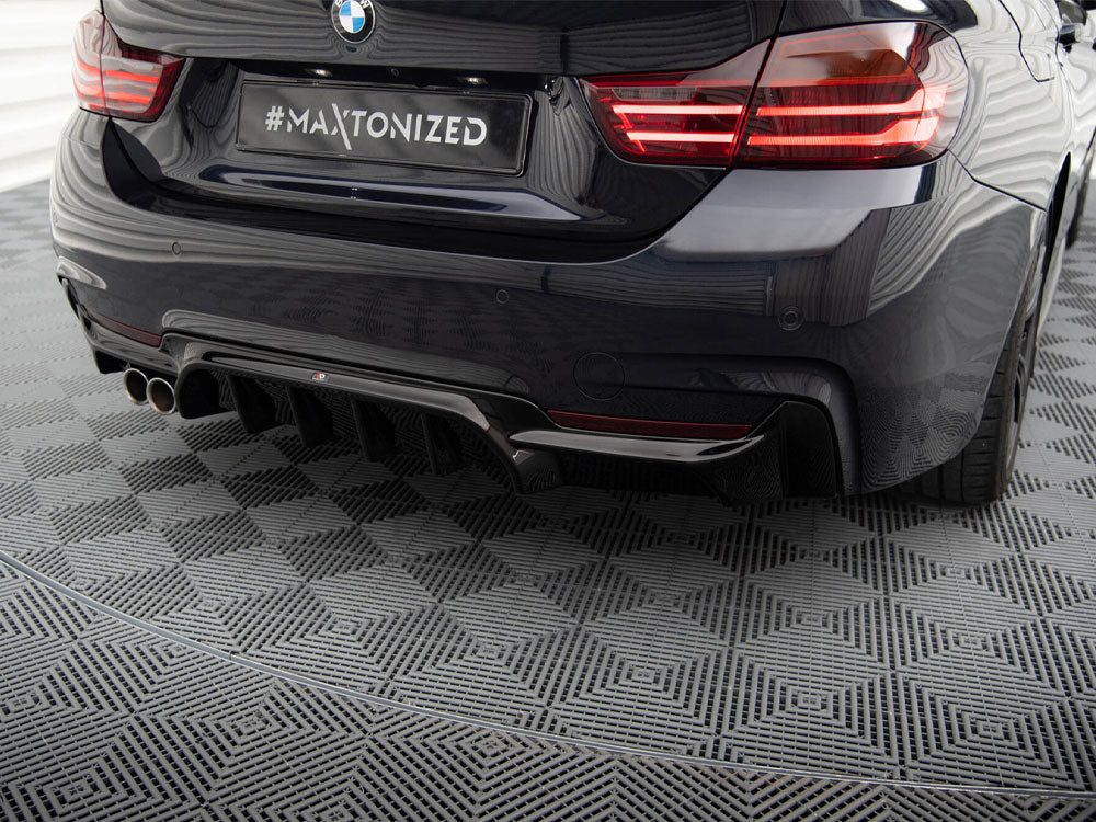 Maxton Design Rear Valance BMW 4 Coupe / Gran Coupe / Cabrio M-Pack F32 / F36 / F33 (Version with exhaust on one side) - BM-4-F32-MPACK-RS1GOO_ - Image 3