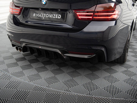 Maxton Design Rear Valance BMW 4 Coupe / Gran Coupe / Cabrio M-Pack F32 / F36 / F33 (Version with exhaust on one side) - BM-4-F32-MPACK-RS1GOO_ - Image 3