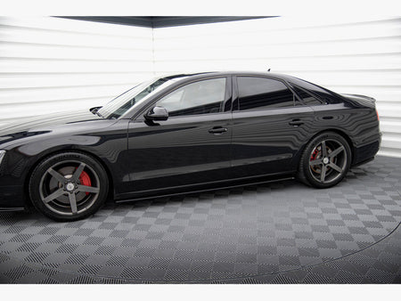 Maxton Design Side Skirts Diffusers Audi A8 D4 - AU-A8-D4-SD1G - Image 2