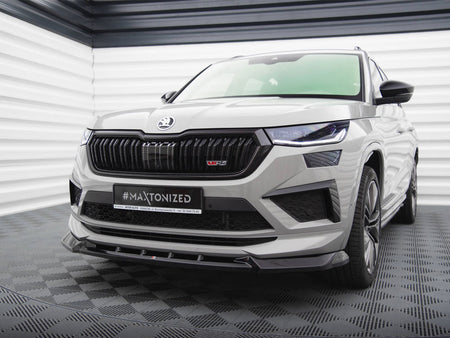 Maxton Design Front Splitter V.1 Skoda Kodiaq RS Mk1 Facelift - SK-KO-1F-RS-FD1G - Image 2