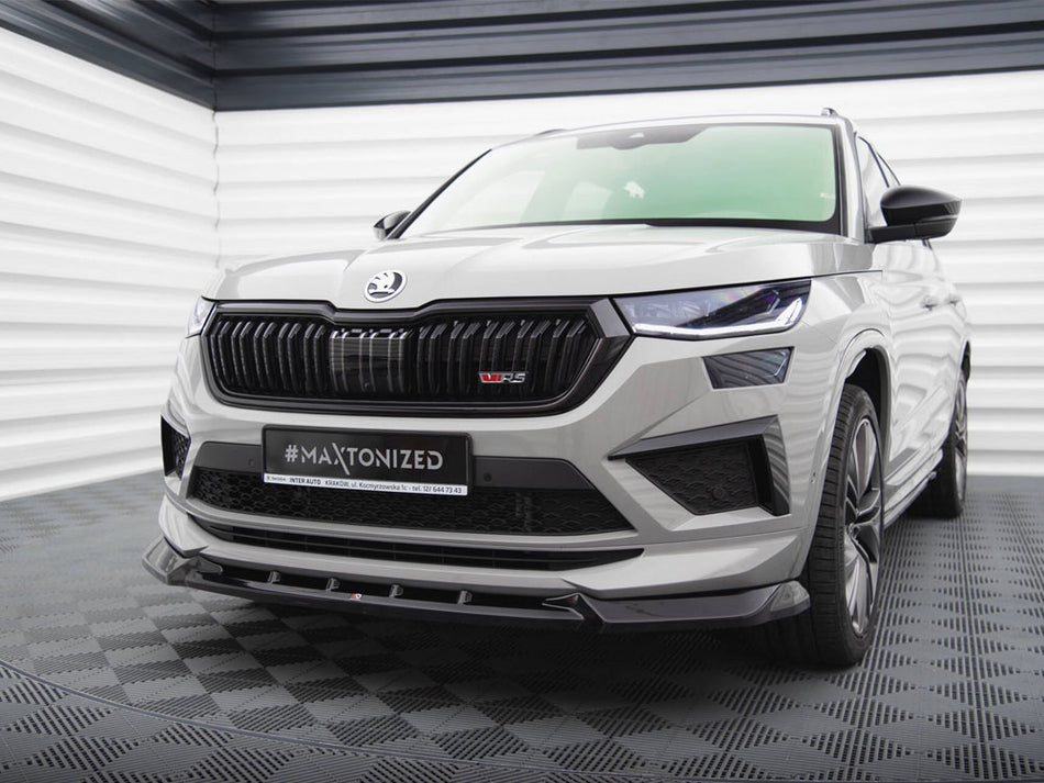 Maxton Design Front Splitter V.1 Skoda Kodiaq RS Mk1 Facelift - SK-KO-1F-RS-FD1G - Image 2
