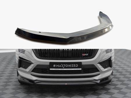 Maxton Design Front Splitter V.2 Skoda Kodiaq RS Mk1 Facelift - SK-KO-1F-RS-FD2G - Image 1