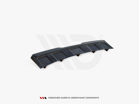 Maxton Design Central Rear Splitter (Vertical Bars) Skoda Kodiaq RS - Carbon Look - SK-KO-1-RS-RD1C+RD2C - Image 6