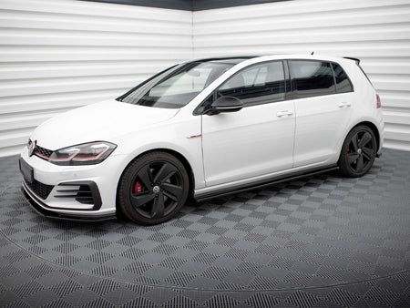 Maxton Design Side Skirts Diffusers VW Golf 7 GTI Preface / Facelift (Wide) - VW-GO-7/7F-GTI-SD1G - Image 2