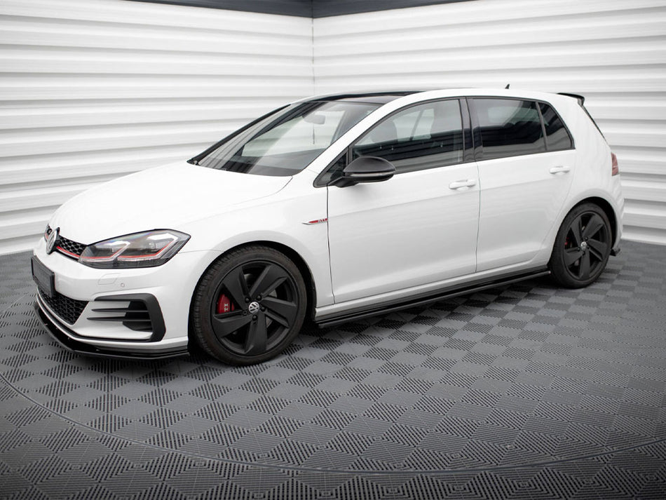 Maxton Design Side Skirts Diffusers VW Golf 7 GTI Preface / Facelift (Wide) - VW-GO-7/7F-GTI-SD1G - Image 2