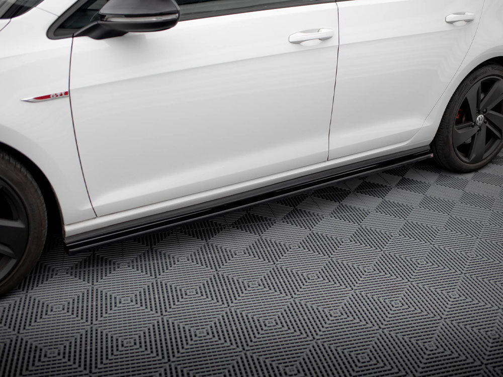 Maxton Design Side Skirts Diffusers VW Golf 7 GTI Preface / Facelift (Wide) - VW-GO-7/7F-GTI-SD1G - Image 3