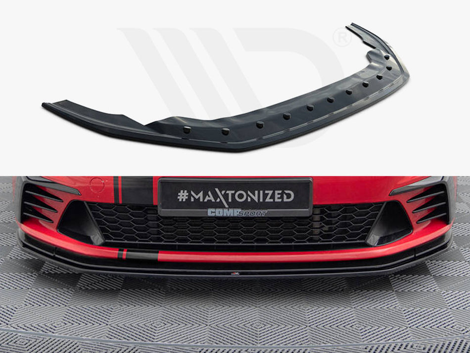 MAXTON DESIGN Front Splitter VW Golf Mk7 GTI Clubsport - Carbon Look