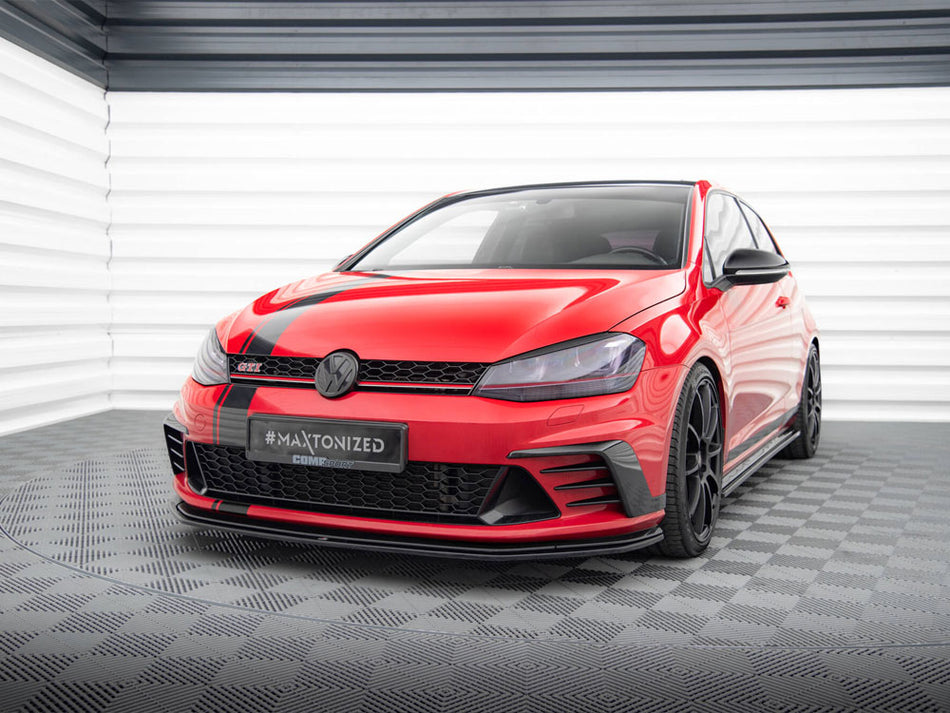 Maxton Design Front Splitter VW Golf Mk7 GTI Clubsport - Textured - VW-GO-7-GTI-CS-FD1T - Image 2