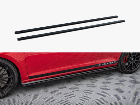 Maxton Design Side Skirts Diffusers VW Golf Mk7 GTI Clubsport - Textured - VW-GO-7-GTI-CS-SD1T - Image 1