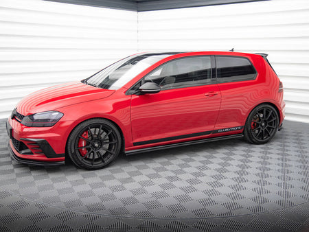 Maxton Design Side Skirts Diffusers VW Golf Mk7 GTI Clubsport - Textured - VW-GO-7-GTI-CS-SD1T - Image 2