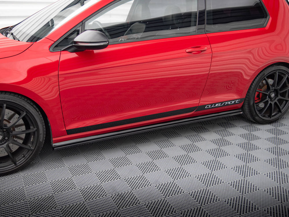 Maxton Design Side Skirts Diffusers VW Golf Mk7 GTI Clubsport - Textured - VW-GO-7-GTI-CS-SD1T - Image 3