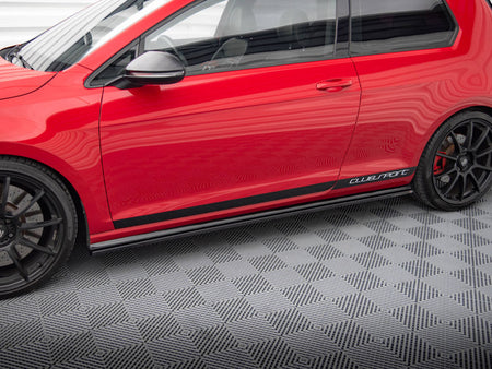 Maxton Design Side Skirts Diffusers VW Golf Mk7 GTI Clubsport - Textured - VW-GO-7-GTI-CS-SD1T - Image 3