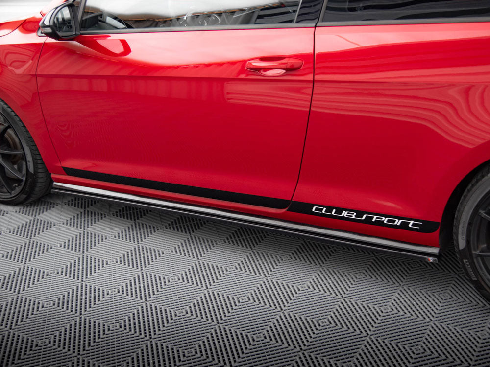 Maxton Design Side Skirts Diffusers VW Golf Mk7 GTI Clubsport - Textured - VW-GO-7-GTI-CS-SD1T - Image 4
