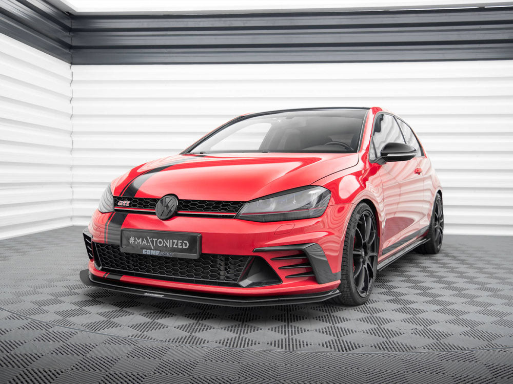 Maxton Design Front Racing Splitter VW Golf GTI Mk7 Clubsport - VW-GO-7-GTI-CS-CNC-FD1A - Image 1