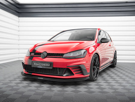 Maxton Design Front Racing Splitter VW Golf GTI Mk7 Clubsport - VW-GO-7-GTI-CS-CNC-FD1A - Image 1