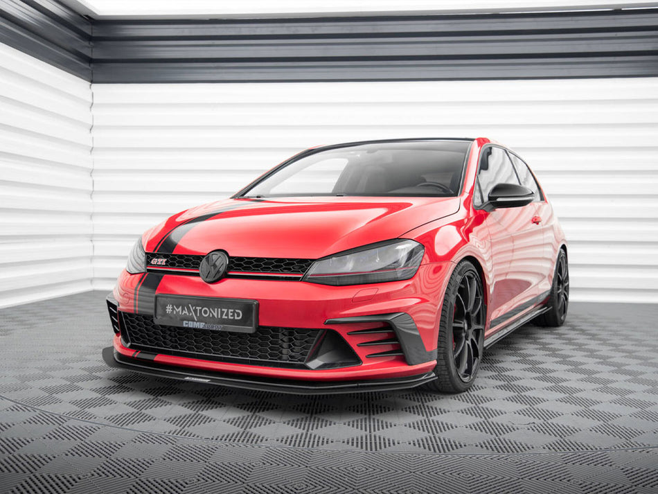 Maxton Design Front Racing Splitter VW Golf GTI Mk7 Clubsport - VW-GO-7-GTI-CS-CNC-FD1A - Image 1