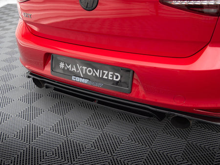 Maxton Design Central Rear Splitter VW Golf GTI Mk7 Clubsport - Textured - VW-GO-7-GTI-CS-RD1T - Image 2