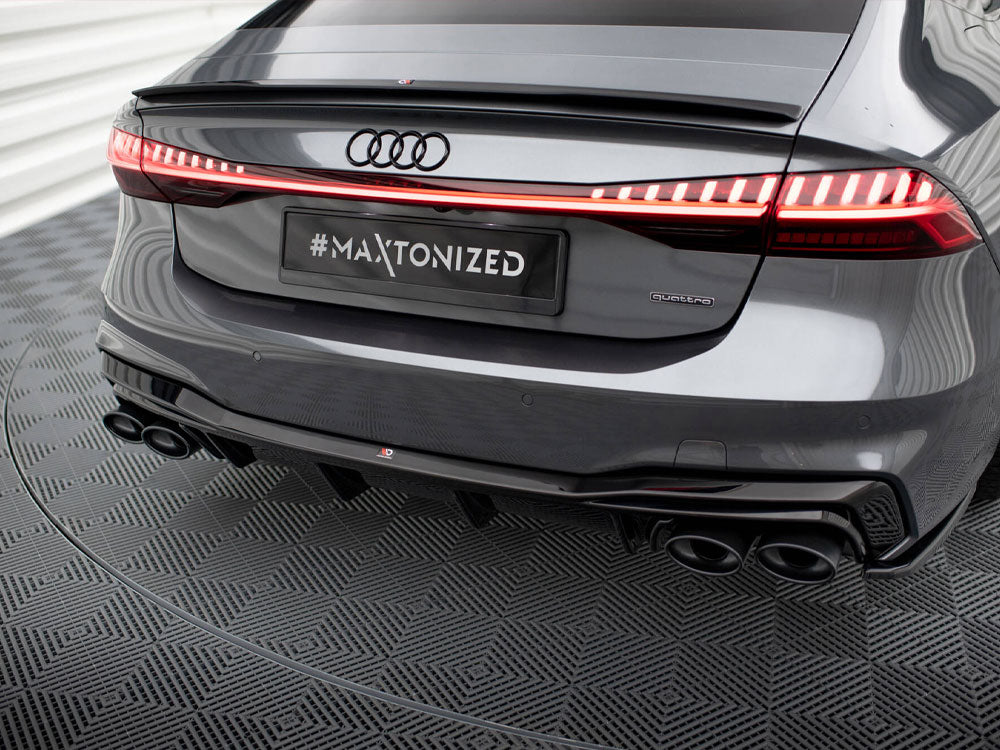 Maxton Design Rear Valance + Exhaust Ends Imitation Audi A7 S-Line C8 / S7 C8 / C8 Facelift / S7 Facelift - AU-A7-C8-SLINE-RS1+ - Image 3