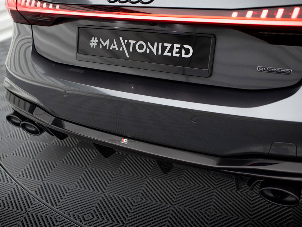 Rear Valance + Exhaust Ends Imitation Audi A7 S-Line C8 / S7 C8 / C8 Facelift / S7 Facelift
