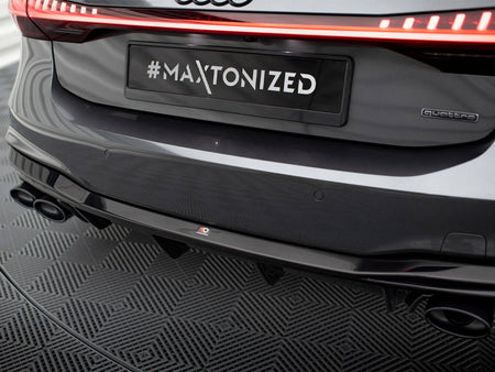 Rear Valance + Exhaust Ends Imitation Audi A7 S-Line C8 / S7 C8 / C8 Facelift / S7 Facelift