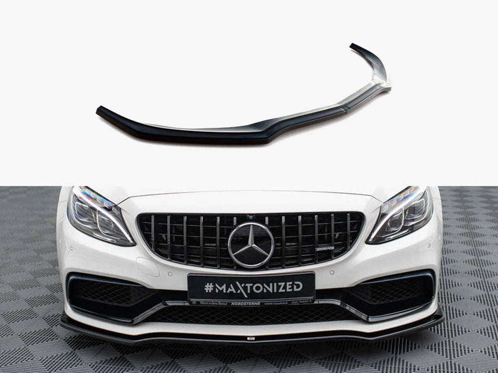 Maxton Design Front Splitter V.1 Mercedes-AMG C63 Sedan / Estate W205 / S205 - ME-C-205-AMG-ES-FD1G - Image 1