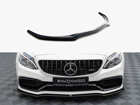 Maxton Design Front Splitter V.1 Mercedes-AMG C63 Sedan / Estate W205 / S205 - ME-C-205-AMG-ES-FD1G - Image 1