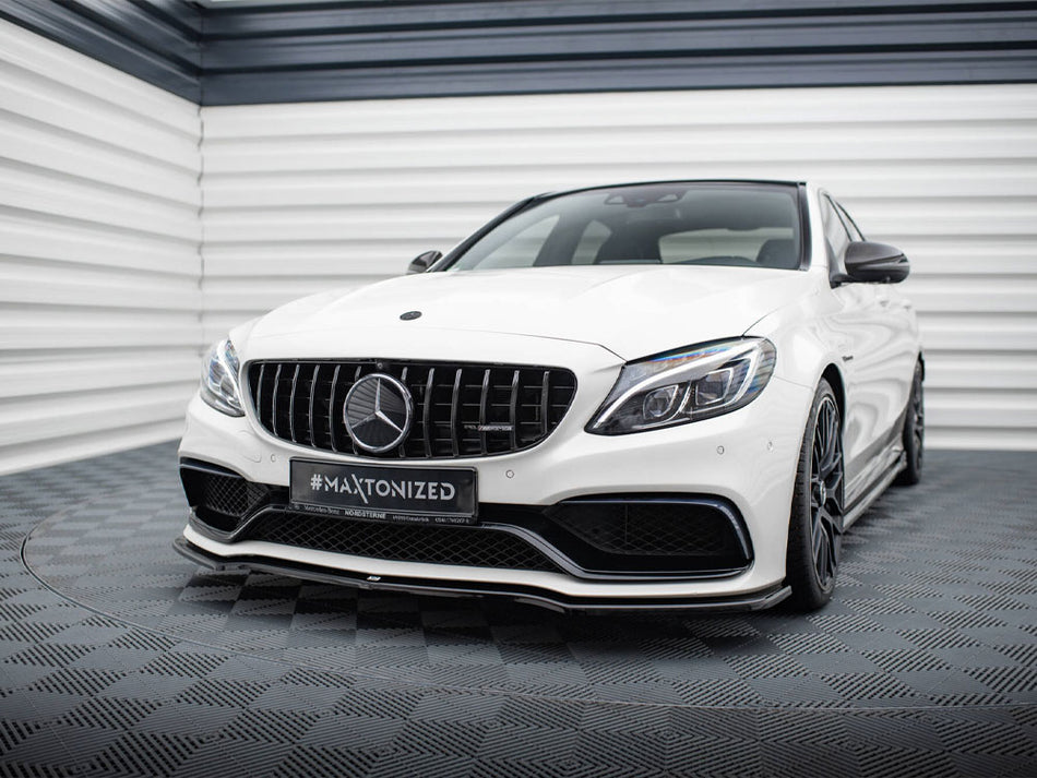 Maxton Design Front Splitter V.1 Mercedes-AMG C63 Sedan / Estate W205 / S205 - ME-C-205-AMG-ES-FD1G - Image 2