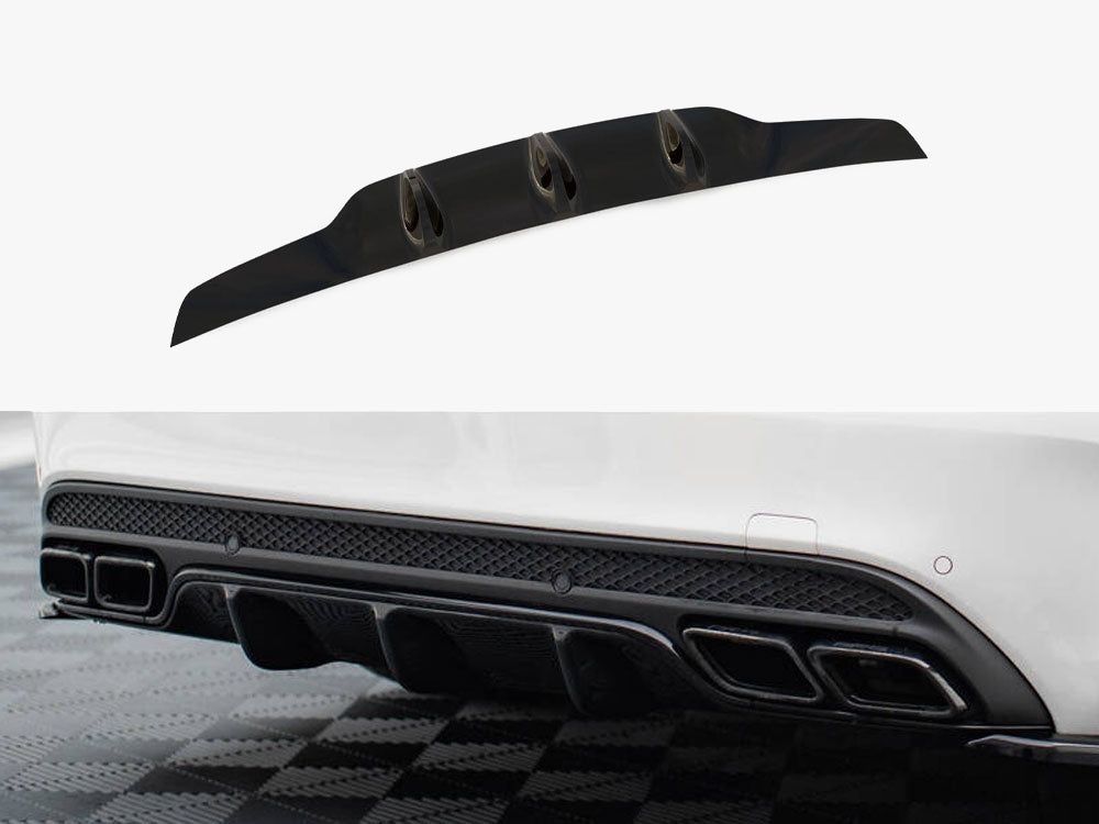 Maxton Design Rear Valance Mercedes-AMG C63 Sedan / Estate W205 / S205 - Textured - ME-C-205-AMG-ES-RS1T - Image 1