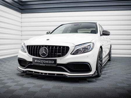 Maxton Design Front Splitter V.2 Mercedes-AMG C63 Sedan / Estate W205 / S205 - ME-C-205-63-FD1G - Image 2