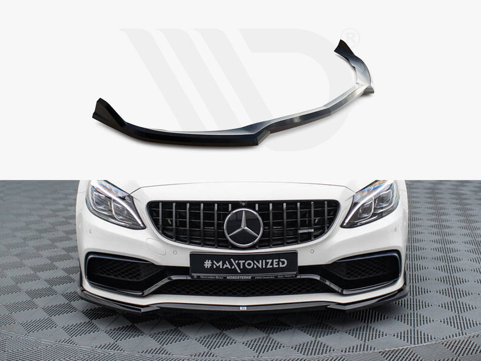 MAXTON DESIGN Front Splitter V.3 Mercedes-AMG C63 Sedan / Estate W205 / S205