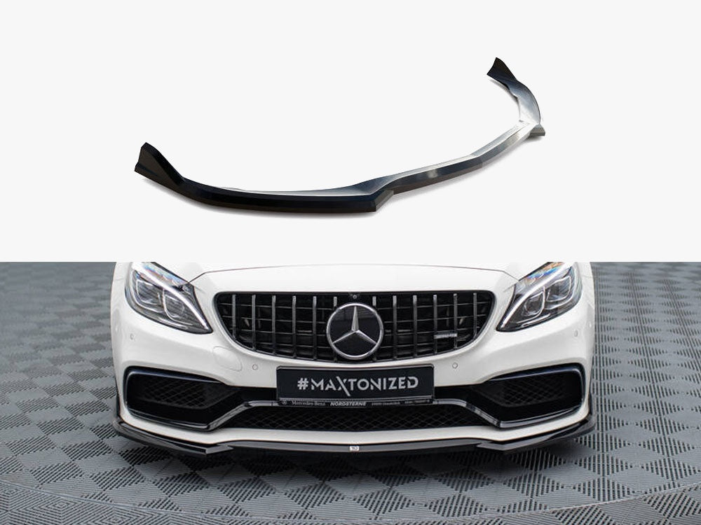Maxton Design Front Splitter V.3 Mercedes-AMG C63 Sedan / Estate W205 / S205 - ME-C-205-63-FD2G - Image 1