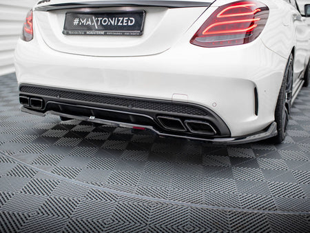 Maxton Design Rear Splitter (Vertical Bars) Mercedes-AMG C63 Sedan / Estate W205 / S205 - ME-C-205-63-RD1G+RD2G - Image 3