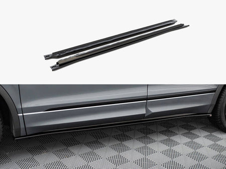 Maxton Design Side Skirts Diffusers VW Tiguan Allspace Mk2 - VW-TI-2-RLINE-LWB-SD1G - Image 1