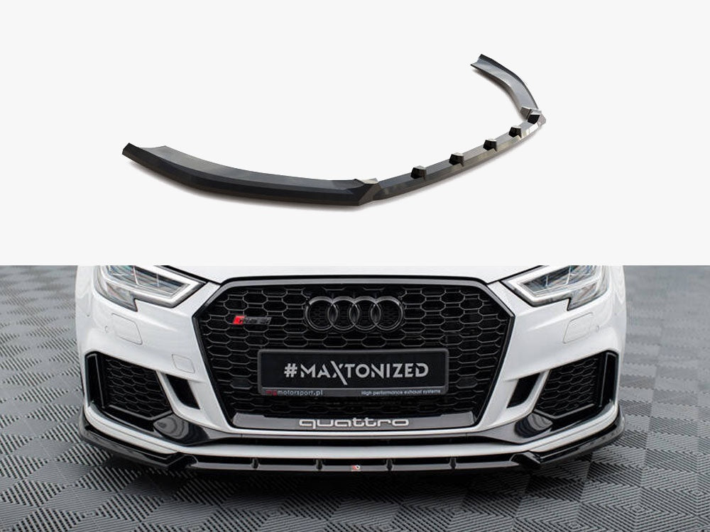 Maxton Design Front Splitter V.3 Audi RS3 Sedan 8V Facelift - AU-RS3-8VF-S-FD3G - Image 1