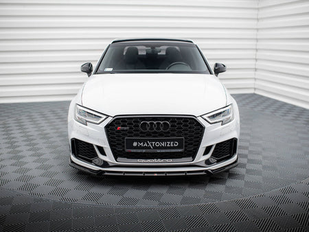 Maxton Design Front Splitter V.3 Audi RS3 Sedan 8V Facelift - AU-RS3-8VF-S-FD3G - Image 3