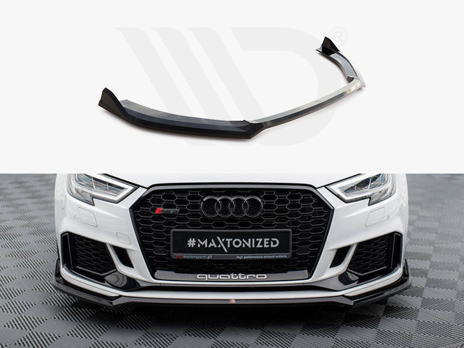MAXTON DESIGN Front Splitter V.4 Audi RS3 Sedan 8V Facelift
