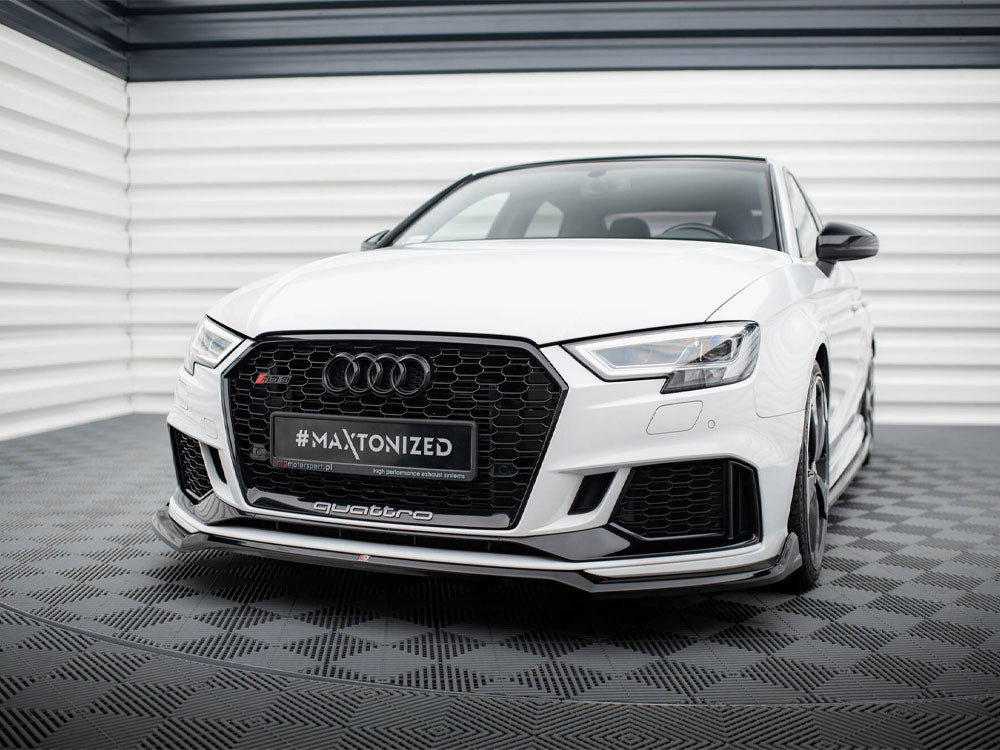 Maxton Design Front Splitter V.4 Audi RS3 Sedan 8V Facelift - AU-RS3-8VF-S-FD4G - Image 2