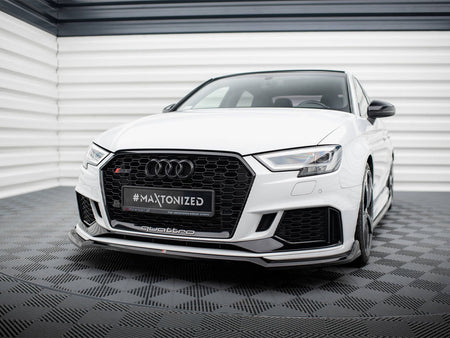 Maxton Design Front Splitter V.4 Audi RS3 Sedan 8V Facelift - AU-RS3-8VF-S-FD4G - Image 2