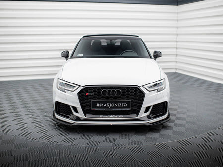 Maxton Design Front Splitter V.4 Audi RS3 Sedan 8V Facelift - AU-RS3-8VF-S-FD4G - Image 3