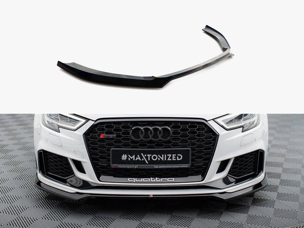 Maxton Design Front Splitter V.5 Audi RS3 Sedan 8V Facelift - AU-RS3-8VF-S-FD5G - Image 1