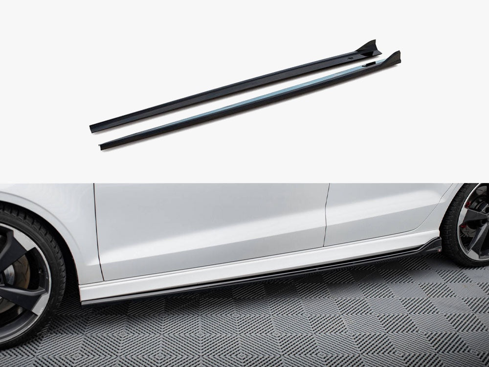 Maxton Design Side Skirts Diffusers V.3 Audi RS3 Sedan 8V Facelift - AU-RS3-8VF-S-SD3G - Image 1