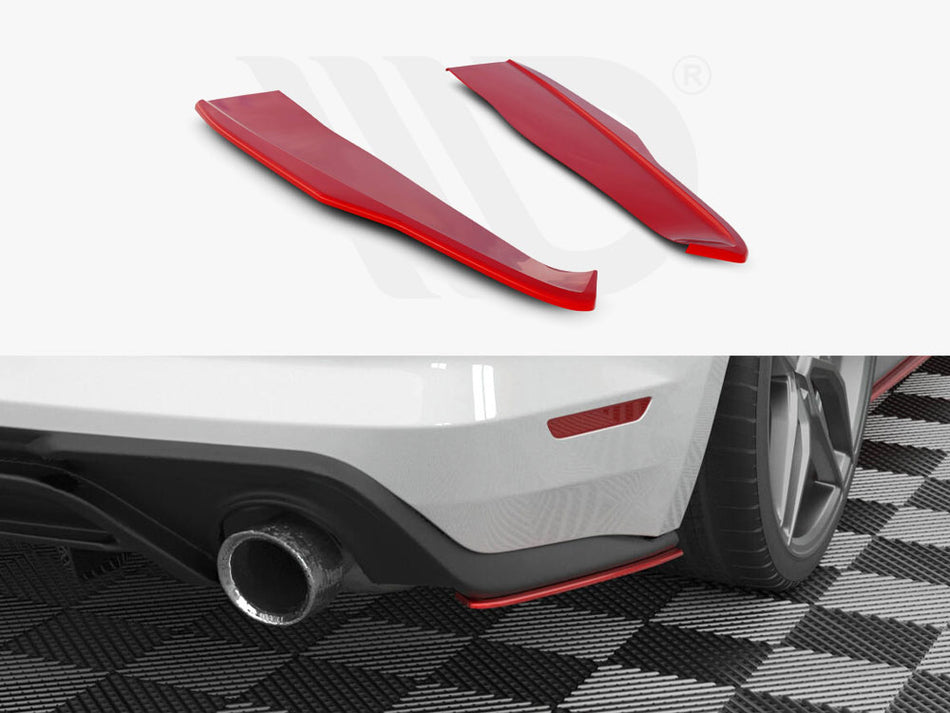 MAXTON DESIGN Rear Side Splitters V.2 Ford Mustang Mk6 Facelift