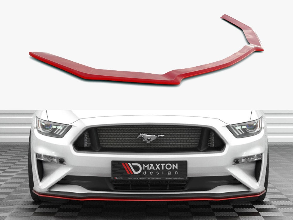 Maxton Design Front Splitter V.2 Ford Mustang Mk6 Facelift - FO-MU-6F-FD2G - Image 1