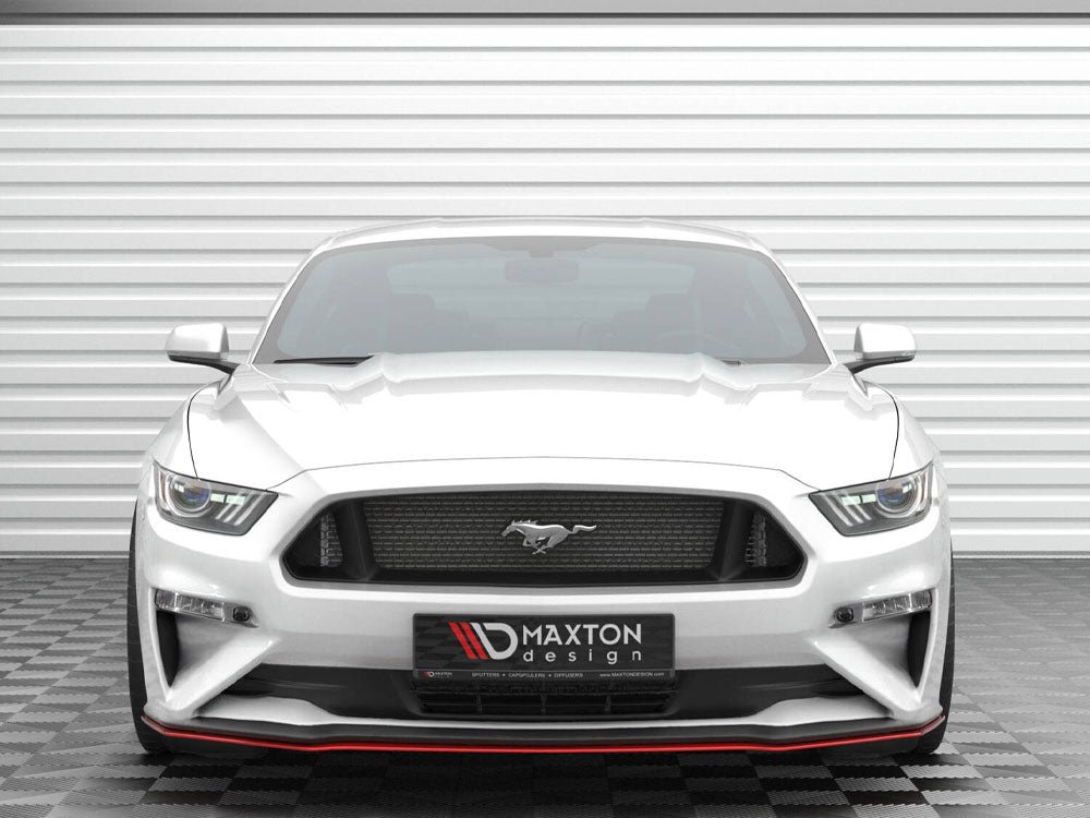 Maxton Design Front Splitter V.2 Ford Mustang Mk6 Facelift - FO-MU-6F-FD2G - Image 2
