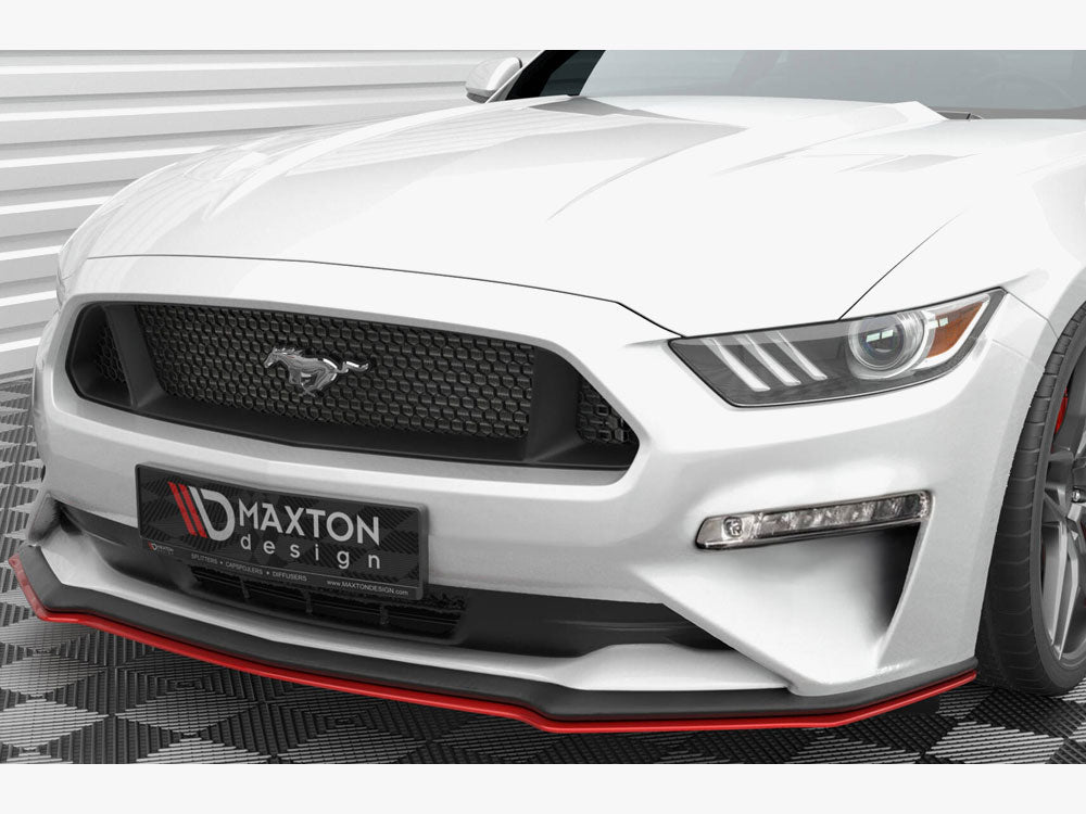 Maxton Design Front Splitter V.2 Ford Mustang Mk6 Facelift - FO-MU-6F-FD2G - Image 3